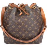 Louis Vuitton Canvas Monogram Sac Noe Petit Shoulder Bag