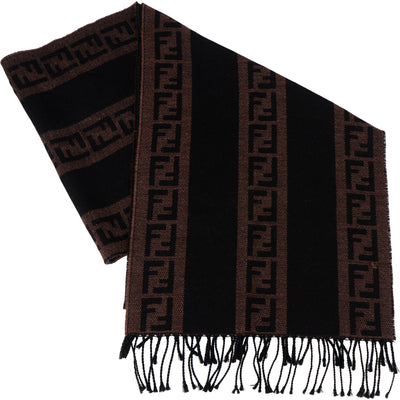 Fendi FF Monogram Wool Scarf Schal - vintageandkickz