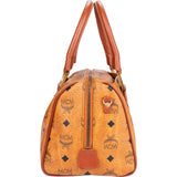 MCM Visetos Monogram Boston Handbag