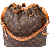 Louis Vuitton Canvas Monogram Sac Noe Petit Shoulder Bag