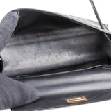 Hermès Noir Swift Leather Kelly Pochette Handbag