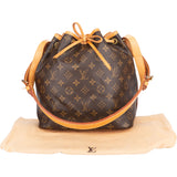 Louis Vuitton Canvas Monogram Sac Noe Petit Shoulder Bag