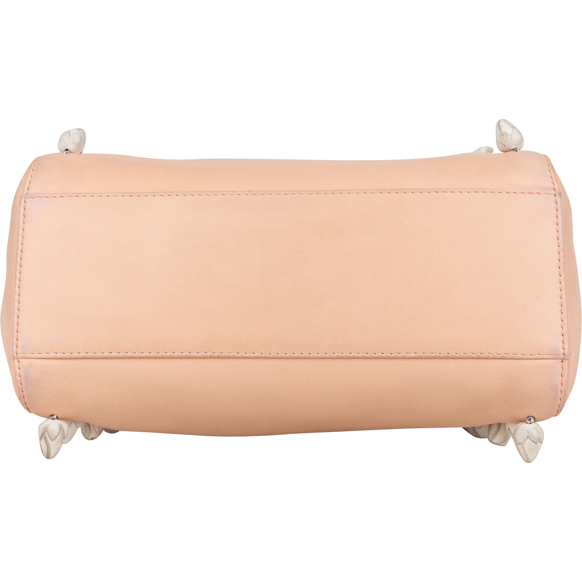 Fendi Pink Leather Flower Peekaboo Handbag - vintageandkickz