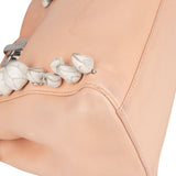 Fendi Pink Leather Flower Peekaboo Handbag - vintageandkickz