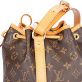 Louis Vuitton Canvas Monogram Sac Noe Petit Shoulder Bag