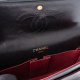 Chanel Quilted Lambskin 24K Gold Double Flap Shoulder Bag