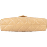 Chanel Quilted Lambskin 24K Gold Single Flap Crossbody Bag