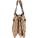 Gucci GG Monogram Golden Bamboo Handbag