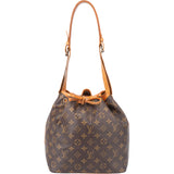 Louis Vuitton Canvas Monogram Sac Noe Petit Shoulder Bag