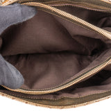 Gucci GG Monogram Golden Bamboo Handbag