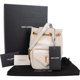 Saint Laurent Chevron Leather Joe Crossbody Bucket Bag