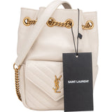 Saint Laurent Chevron Leather Joe Crossbody Bucket Bag