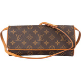 Louis Vuitton Canvas Monogram Twin Pochette Crossbody Bag