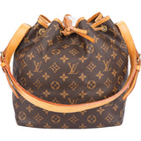 Louis Vuitton Canvas Monogram Sac Noe Petit Shoulder Bag