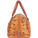 MCM Visetos Monogram Boston Handbag