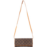 Louis Vuitton Canvas Monogram Twin Pochette Crossbody Bag