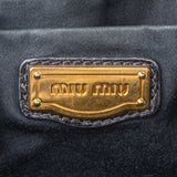Miu Miu Black Leather City Handbag