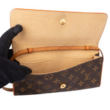 Louis Vuitton Canvas Monogram Twin Pochette Crossbody Bag