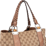 Gucci GG Monogram Bamboo Handbag