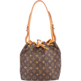 Louis Vuitton Canvas Monogram Sac Noe Petit Shoulder Bag