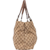 Gucci GG Monogram Bamboo Handbag