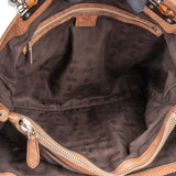 Gucci GG Monogram Bamboo Handbag