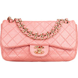 Chanel Quilted Lambskin Crystal CC Single Flap Shoulder Bag
