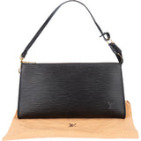 Louis Vuitton Noir Epi Leather Pochette Accessoire Handabg