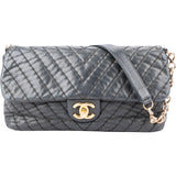 Chanel Quilted Chevron Single Flap Shoulder Bag