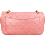 Chanel Quilted Lambskin Crystal CC Single Flap Shoulder Bag