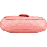 Chanel Quilted Lambskin Crystal CC Single Flap Shoulder Bag