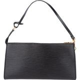 Louis Vuitton Noir Epi Leather Pochette Accessoire Handabg