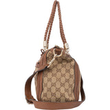 Gucci GG Monogram Braided Leather Handbag