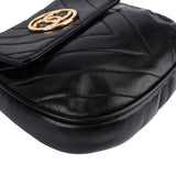 Chanel Quilted Chevron Lambskin Single Flap Crossbody Bag