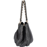 Fendi Pebbled Leather Buckle Handbag