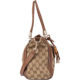 Gucci GG Monogram Braided Leather Handbag