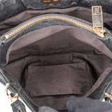 Fendi Pebbled Leather Buckle Handbag