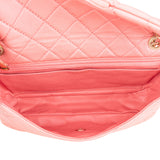 Chanel Quilted Lambskin Crystal CC Single Flap Shoulder Bag