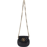 Chanel Quilted Chevron Lambskin Single Flap Crossbody Bag