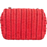 Chanel Red Seoul Crochet Antique Mini Single Flap Crossbody Bag