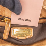 Miu Miu Leather City Handbag