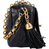 Chanel Quilted Lambskin 24K Gold Camera Crossbody Bag