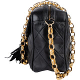 Chanel Quilted Lambskin 24K Gold Camera Crossbody Bag