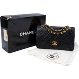 Chanel Quilted Lambskin 24K Gold Small Flap Crossbody Bag