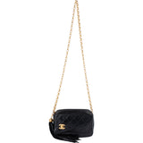 Chanel Quilted Lambskin 24K Gold Camera Crossbody Bag