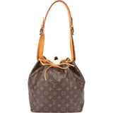 Louis Vuitton Canvas Monogram Sac Noe Petit Shoulder Bag