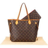 Louis Vuitton Canvas Monogram Neverfull MM Shopper Handbag
