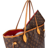 Louis Vuitton Canvas Monogram Neverfull MM Shopper Handbag
