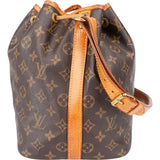Louis Vuitton Canvas Monogram Sac Noe Petit Shoulder Bag