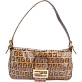 Fendi FF Monogram Baguette Vinyl Handbag